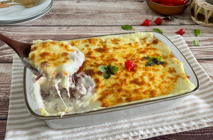 Escondidinho de batata e carne-seca