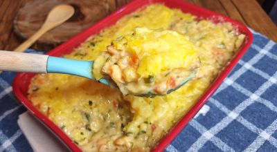 Escondidinho de camarão