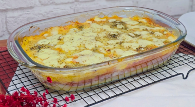 Escondidinho de carne de sol com batata inglesa