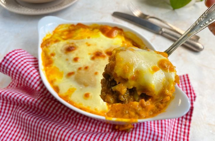 Escondidinho de carne moída com abóbora