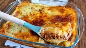 Escondidinho de carne moída com batata simples