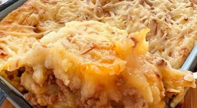 Escondidinho de carne moída com batatas