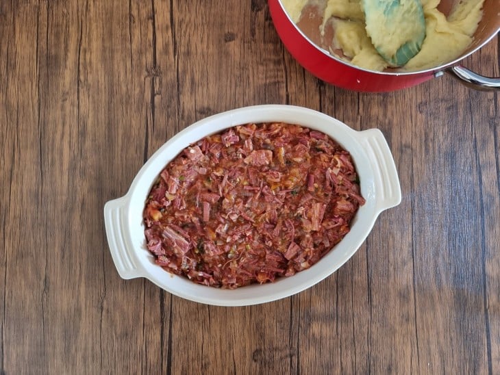 Escondidinho de carne-seca - Passo a Passo