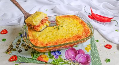 Escondidinho de carne seca com batata