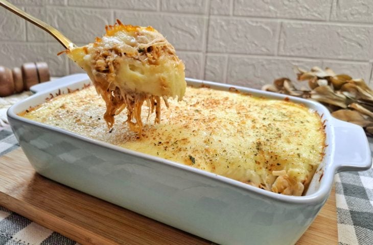 Escondidinho de frango fácil e rápido