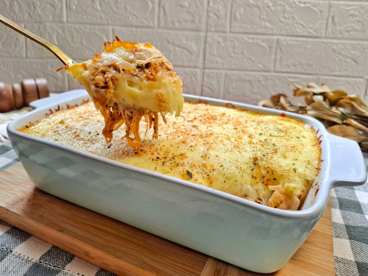Escondidinho de frango fácil e rápido