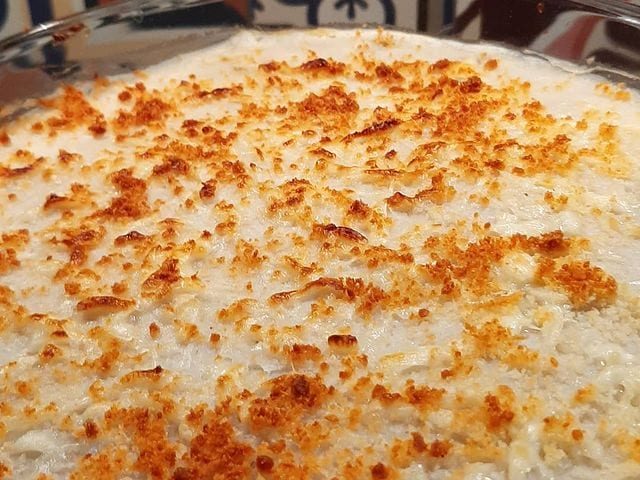 Escondidinho de inhame com carne moída