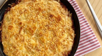 Escondidinho de lentilhas