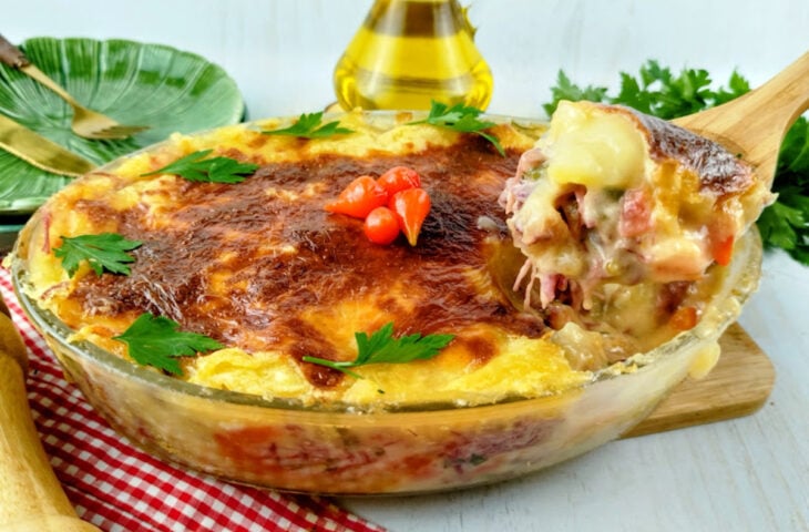 Escondidinho de macaxeira