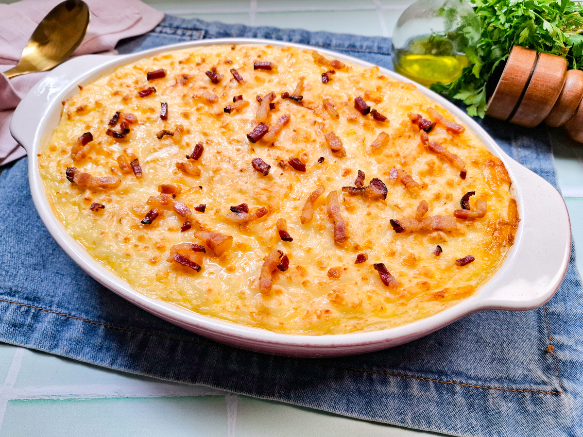 Escondidinho de mandioca