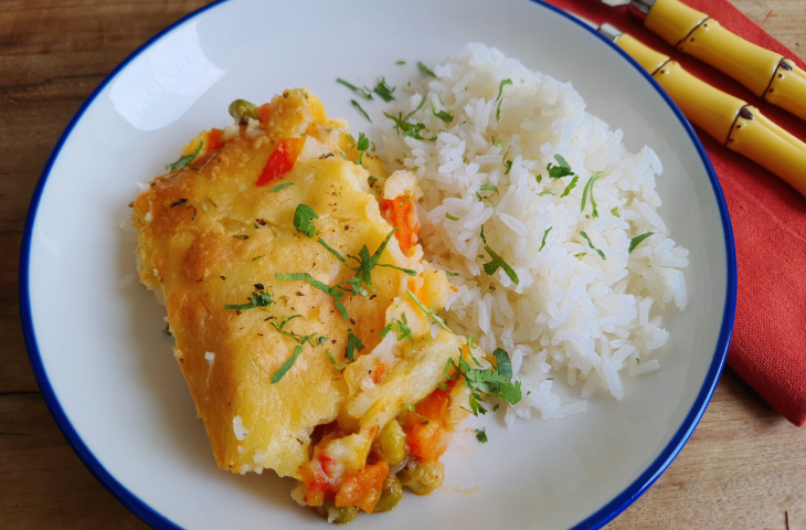 Escondidinho vegetariano de legumes
