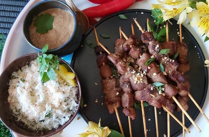 Espetinhos satay