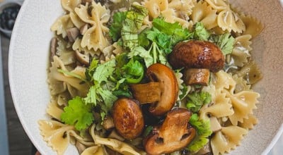 Farfalle al mare vegano