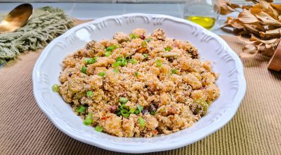 Farofa de abacaxi com bacon