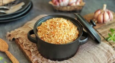 Farofa de alho com Panko
