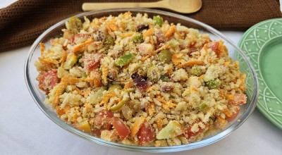 Farofa de arroz fácil