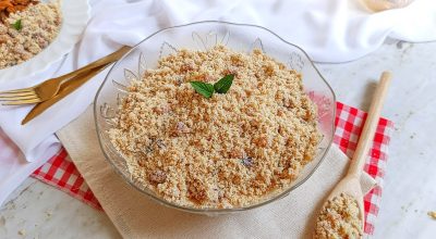 Farofa de bacon com farinha de mandioca