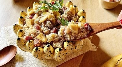 Farofa de banana e bacon