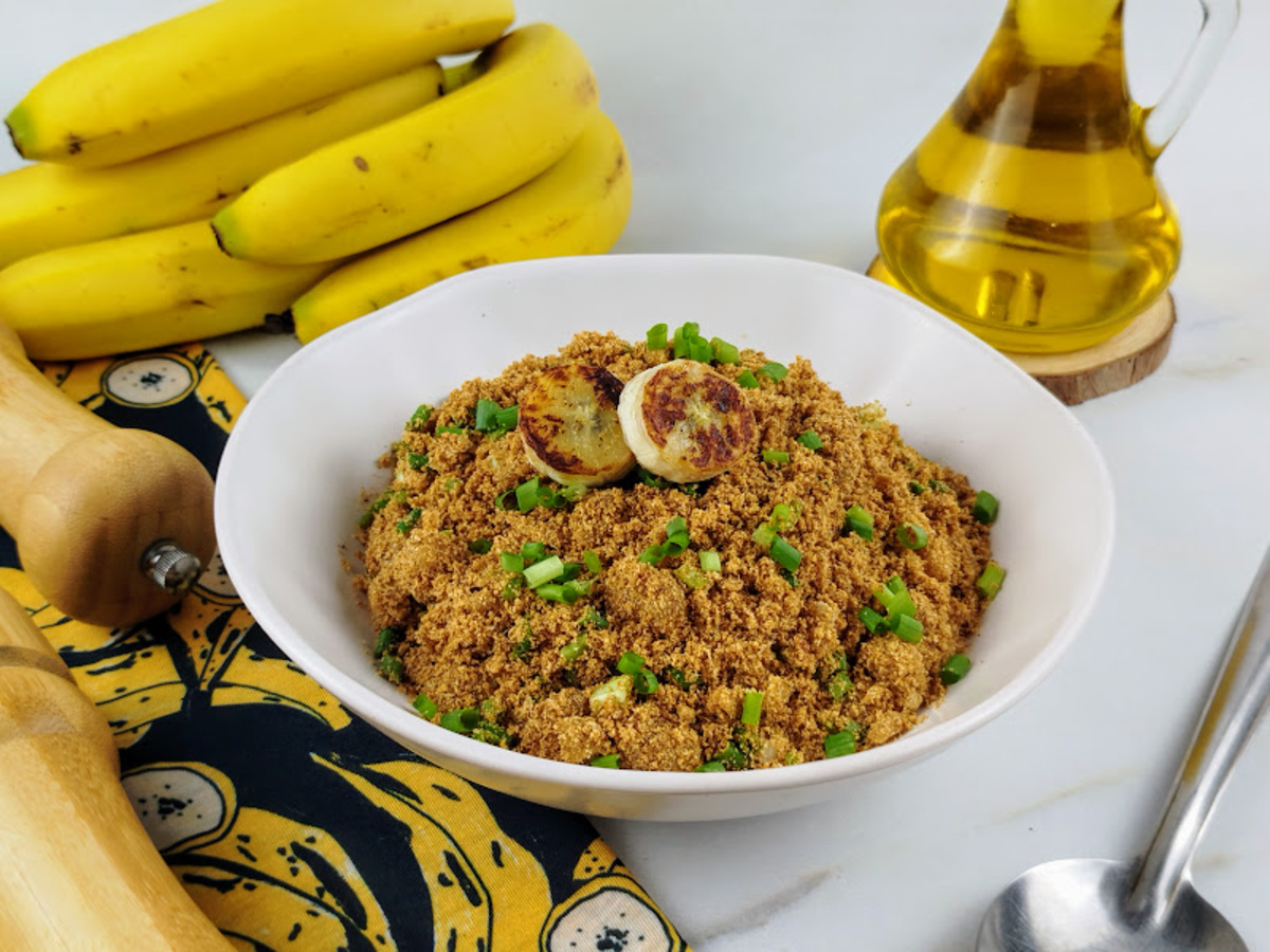 Farofa de banana simples