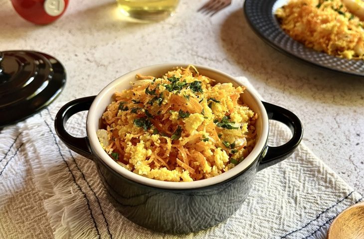 Farofa de cuscuz saudável