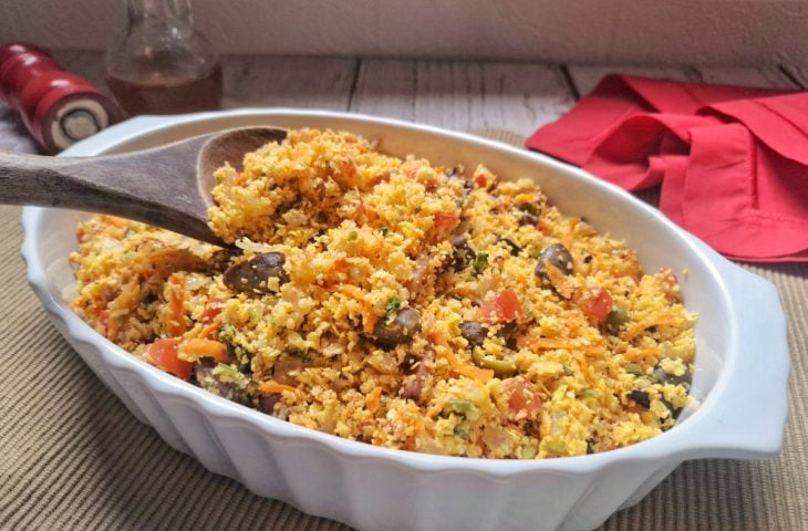 Farofa de Natal fácil
