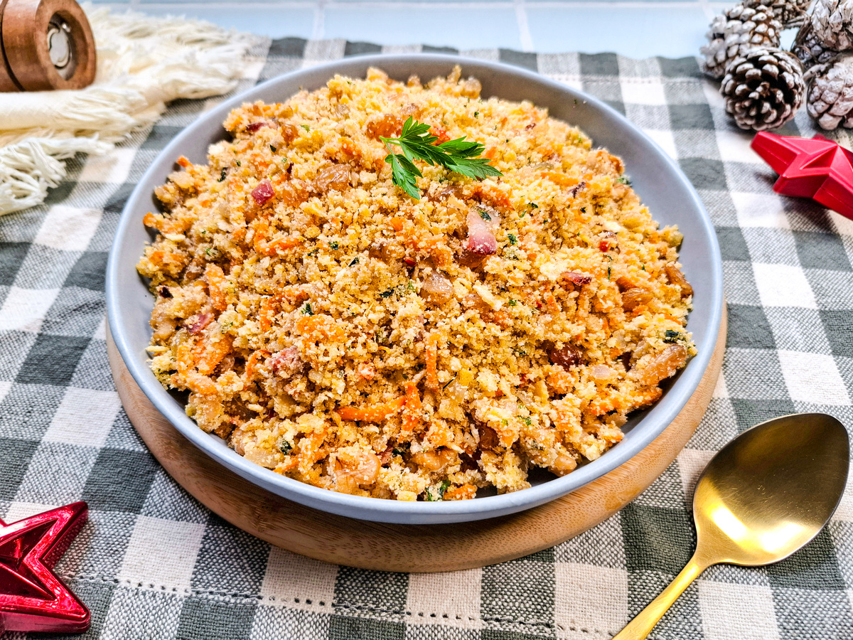 Farofa de Natal simples