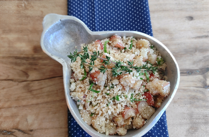 Farofa de pinhão simples