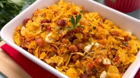 Farofa rápida com bacon