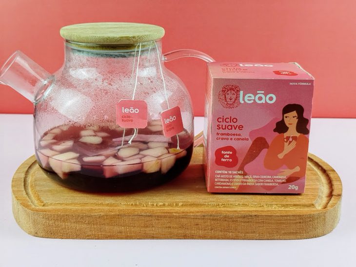 Chá em infusão.