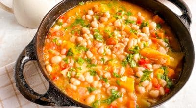 Feijão mulatinho com legumes