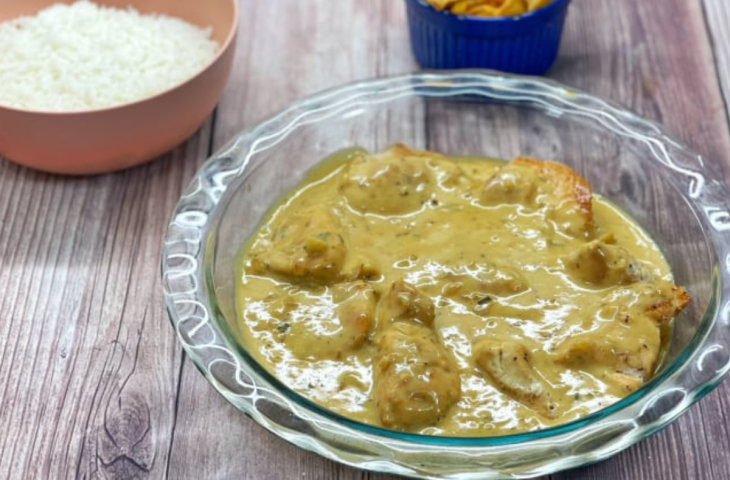 Filé de frango ao molho de mostarda