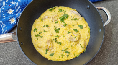 Filé de frango com creme de milho