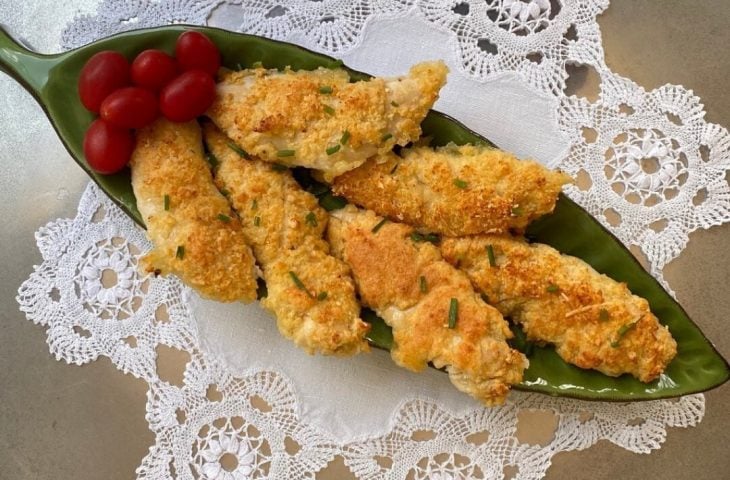 Filé de frango com tapioca e queijo