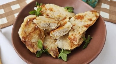 Filé de frango com tapioca e queijo