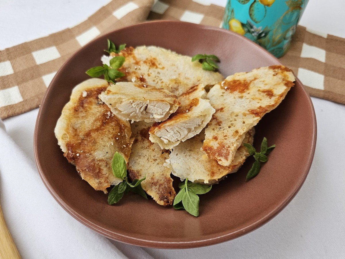 Filé de frango com tapioca e queijo