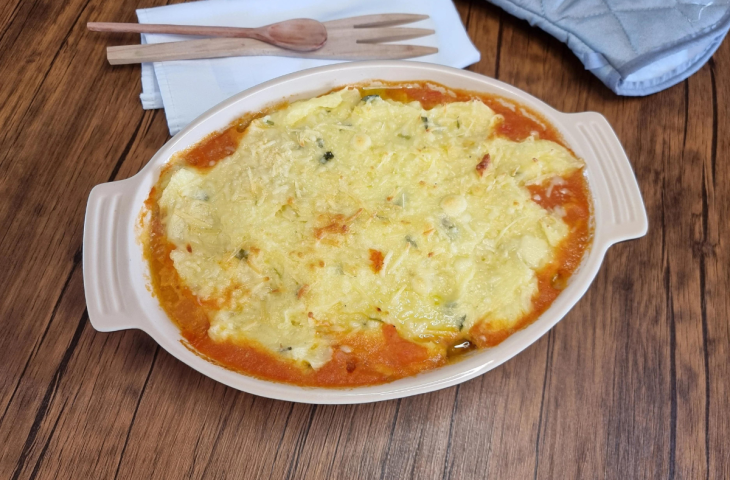 Filé de peixe com purê de batatas