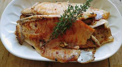 Filé de peixe grelhado simples