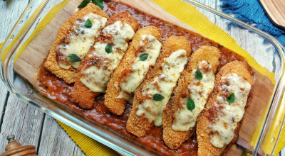 Filé de tilápia à parmegiana fácil
