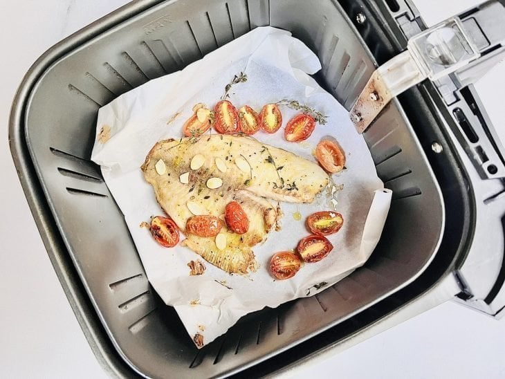 Filé pronto na air fryer.