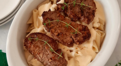 Filé mignon ao molho 4 queijos