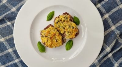 Filé mignon com crosta de parmesão