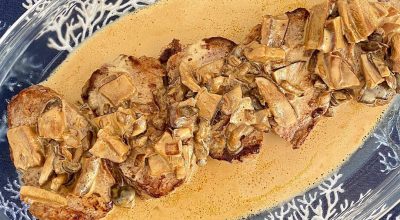 Filé mignon com molho de cogumelos