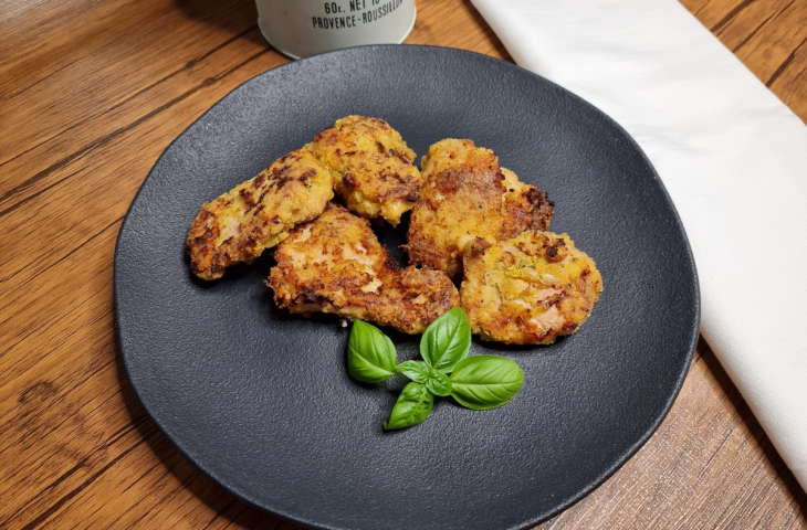 Filé mignon suíno empanado ao forno
