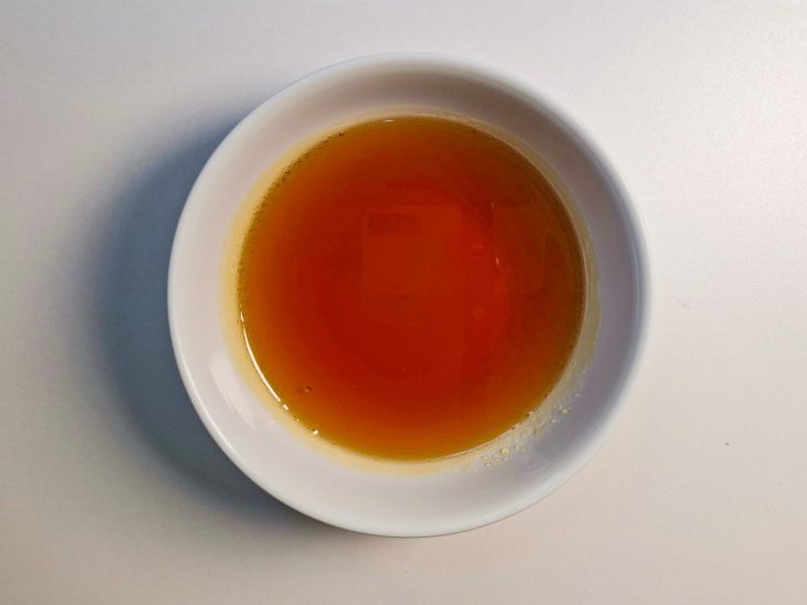 Caramelo pronto e reservado.