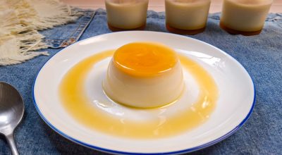 Flan de baunilha