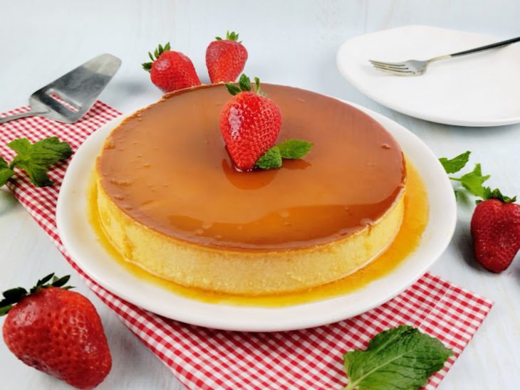 Flan napolitano pronto para consumo.