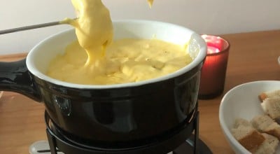 Fondue de parmesão e provolone