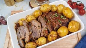 Fraldinha na pressão com batata