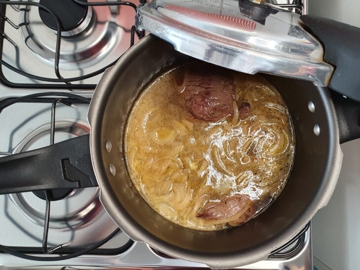 Fraldinha na pressão com cerveja preta - Passo a passo