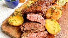 Fraldinha no forno com batatas